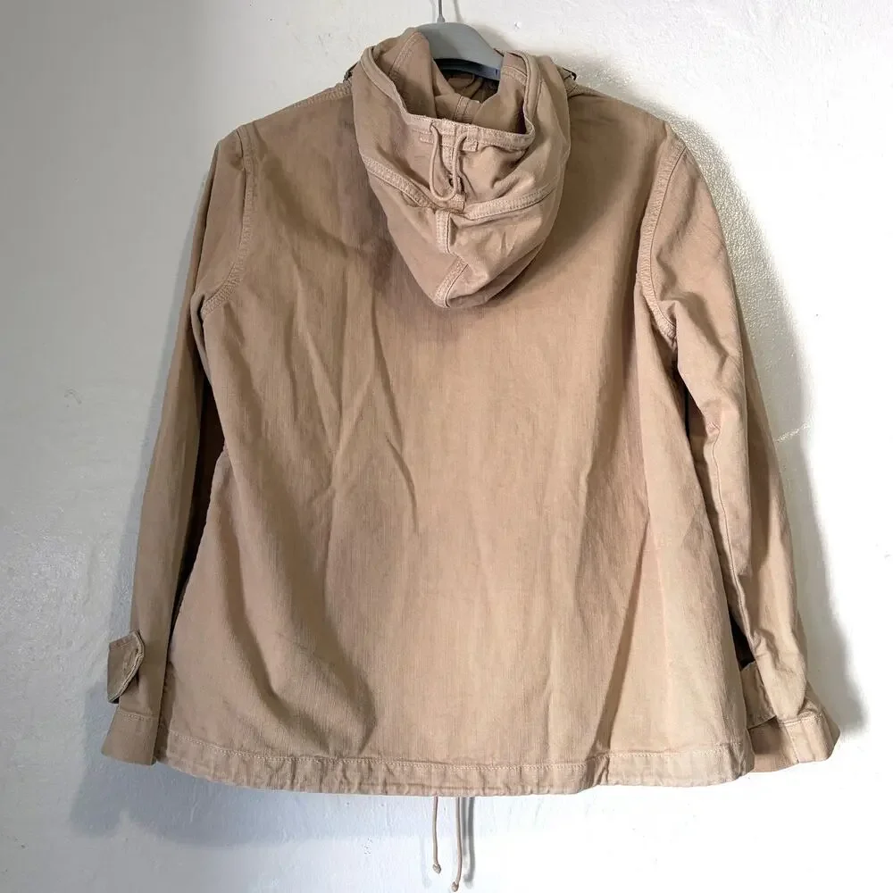 J.CREW Archive Heritage Silhouette Issued Military Anorak Hooded Jacket Size XS